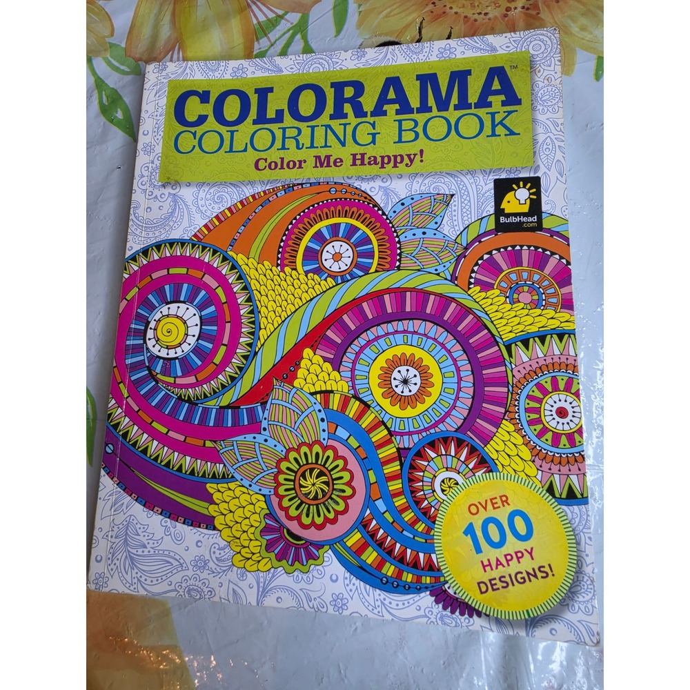 Colorama Color Me Happy Coloring Book Over 100 Designs Mandalas Wildlife